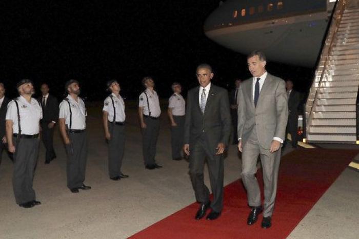 Así ha sido la llegada de Obama a España (FOTOS)
