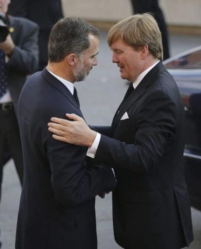 Funeral de Kardam de Bulgaria: los reyes de Holanda con Felipe y Letizia... y la reaparición de la infanta Cristina