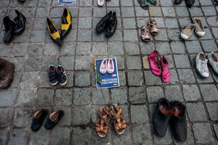 Zapatos por la paz en Oriente Medio
