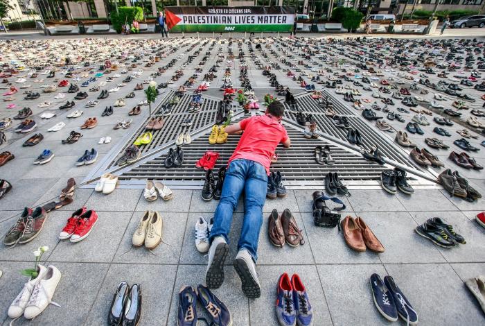 Zapatos por la paz en Oriente Medio