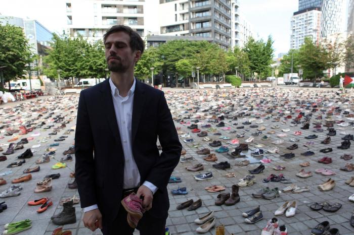 Zapatos por la paz en Oriente Medio