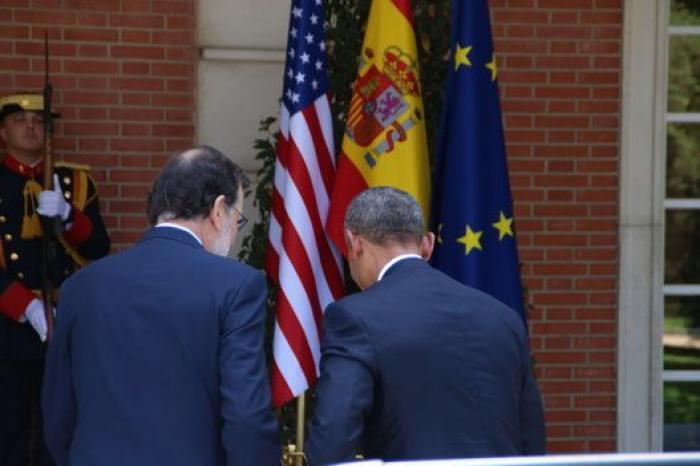 Saludos y sonrisas, el paso de Obama por Moncloa