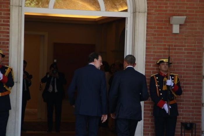 Saludos y sonrisas, el paso de Obama por Moncloa