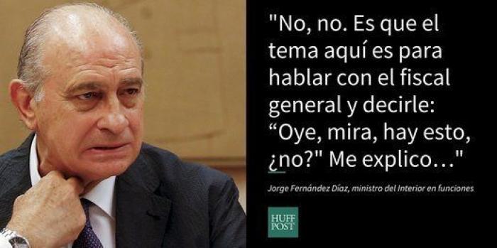 Fernández Díaz, imputado por el espionaje a Bárcenas