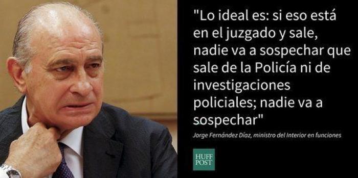 Fernández Díaz, imputado por el espionaje a Bárcenas