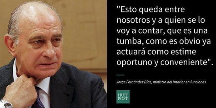 Fernández Díaz, imputado por el espionaje a Bárcenas