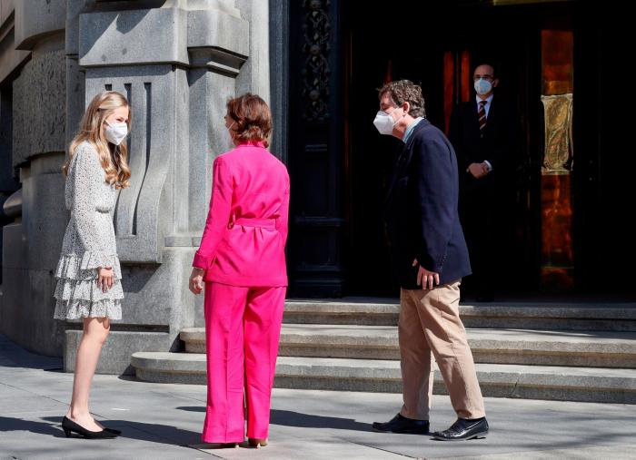 Leonor se lanza con esta pregunta en su primer acto sin sus padres