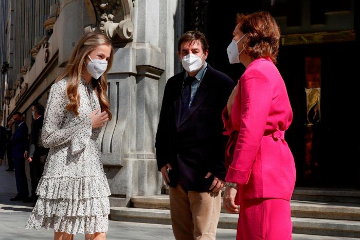 Leonor se lanza con esta pregunta en su primer acto sin sus padres