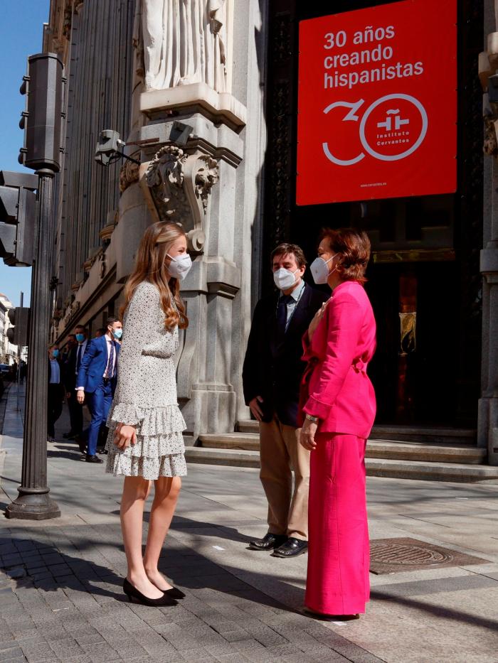 Leonor se lanza con esta pregunta en su primer acto sin sus padres