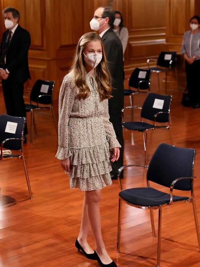 Leonor se lanza con esta pregunta en su primer acto sin sus padres