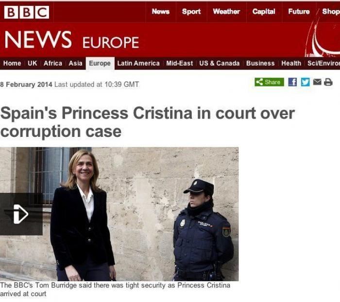 Los medios extranjeros, sobre la infanta: "El daño significativo a la corona está hecho"