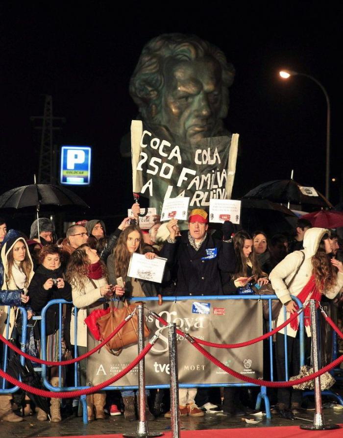 Protestas en los Goya 2014: actores y directores que se suman a la reivindicación (FOTOS)