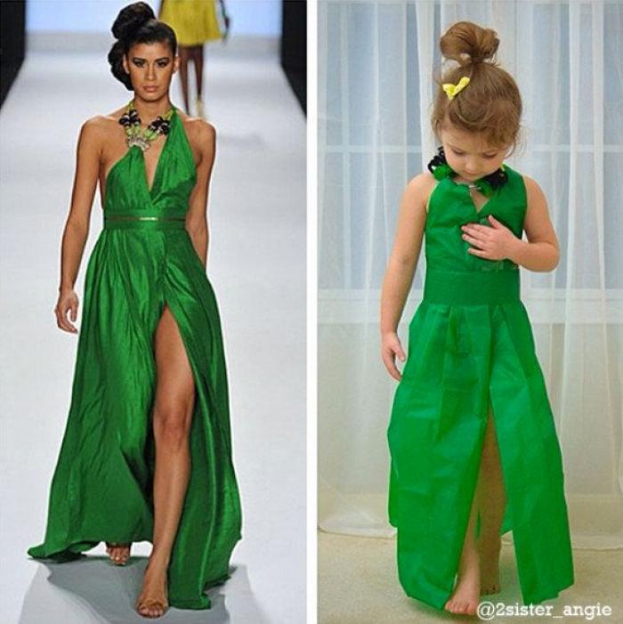 Los preciosos vestidos de papel que esta niña de 4 años crea con su madre (FOTOS)