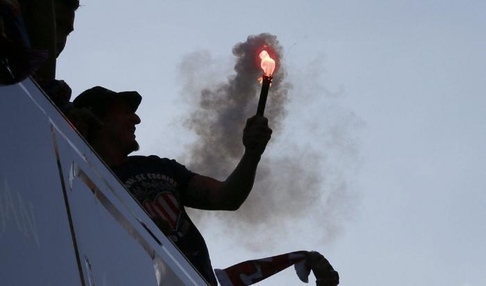 Una multitud celebra en Madrid la Liga conquistada por el Atlético (FOTOS)