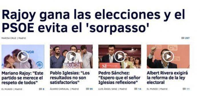Así ve los resultados de las elecciones la prensa digital