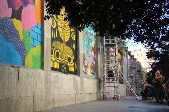 25 artistas reflexionan sobre la naturaleza urbana en los muros de la Tabacalera en Madrid
