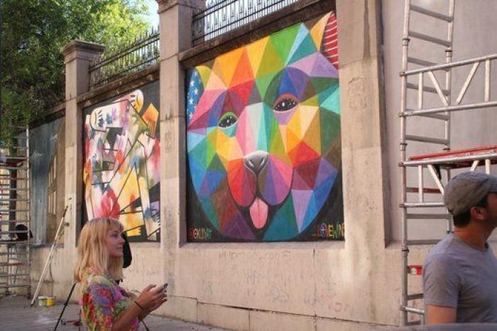 25 artistas reflexionan sobre la naturaleza urbana en los muros de la Tabacalera en Madrid