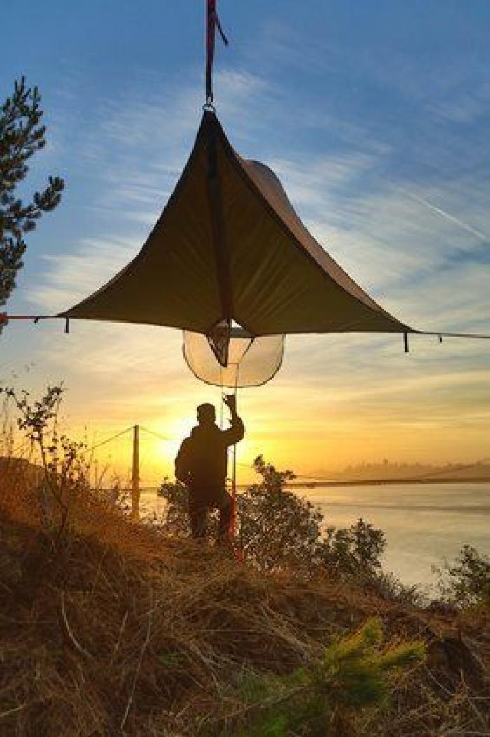 Tentsile: la mezcla perfecta entre tienda de campaña, hamaca y casita en el árbol (FOTOS, VÍDEO)