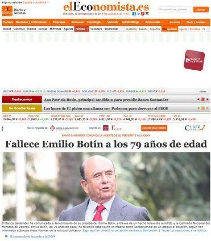 Botín, "el banquero más poderoso de Europa" según la prensa internacional