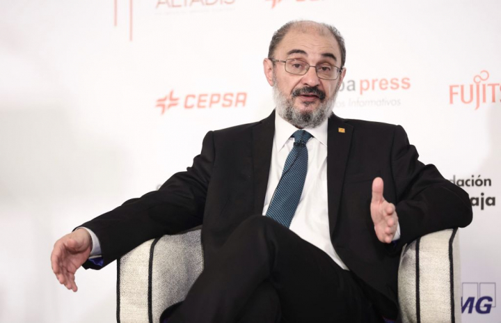 alt="alt="Javier Lambán, en un acto reciente""