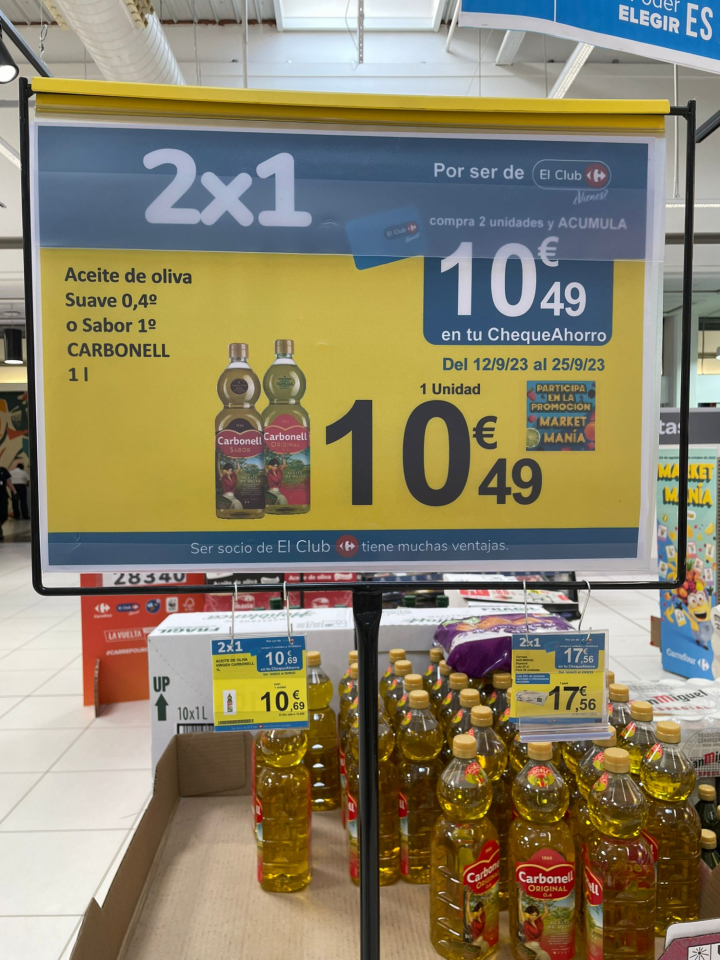 La oferta 2x1 en Carrefour a día 15 de septiembre de 2023