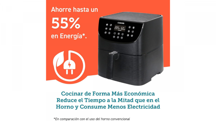 Freidora de aire que consume poca energía