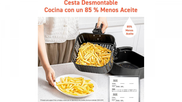 La mejor freidora del mercado con cesta extraíble fácil de limpiar