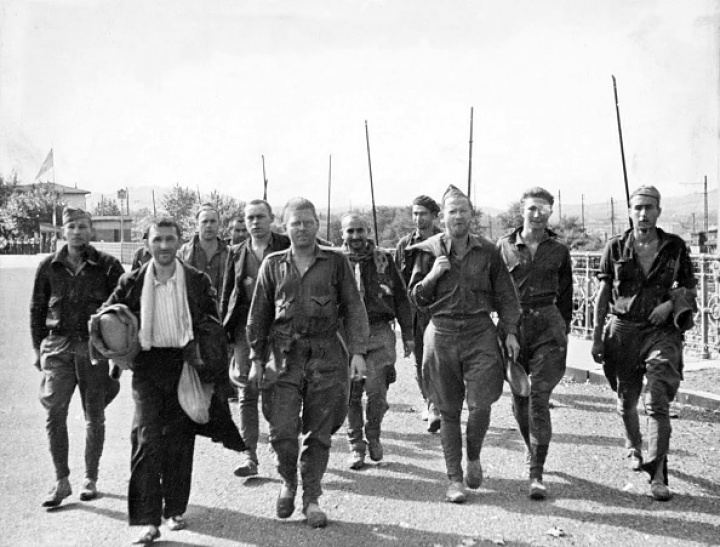 Voluntarios de la estadounidense Brigada Lincoln, que acudieron a España para defender la II República del alzamiento franquista y detener el avance del fascismo en Europa.