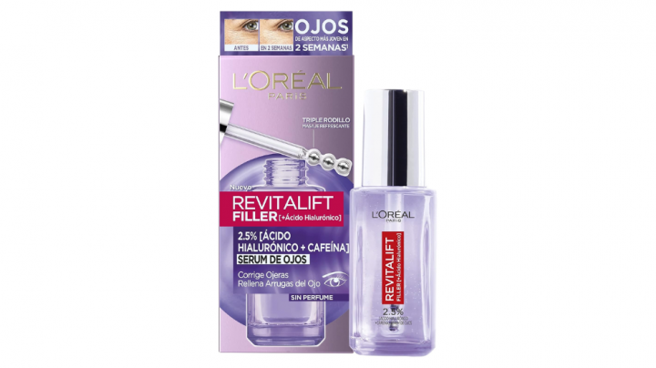 Sérum antiarrugas para la zona de las bolsas Revitalift de L'Oréal Paris (con ácido hialurónico).