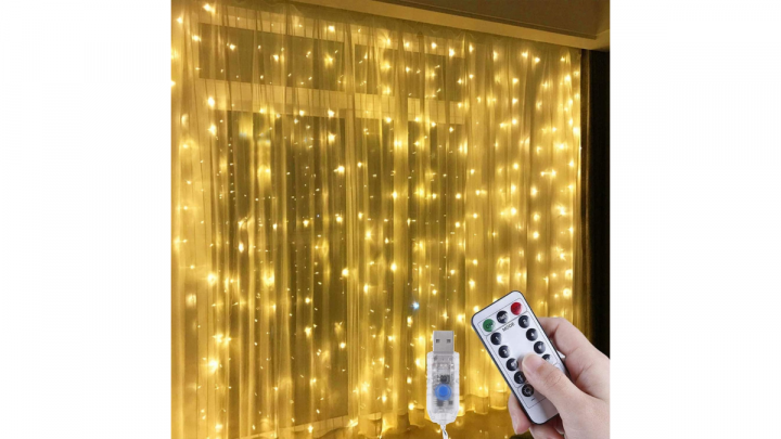 Luces navideñas para las cortinas Anpro