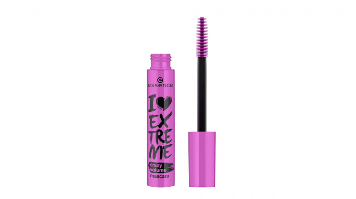 ESSENCE I Love Extreme Crazy Volume máscara de pestañas, negro con un efecto muy duradero