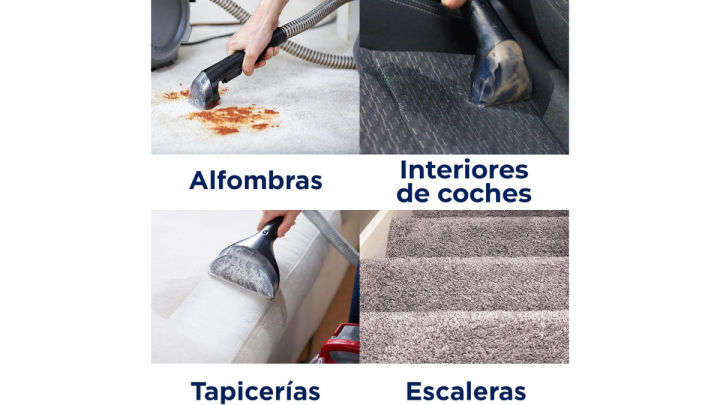 Aspiradora de agua perfecta para diferentes superficies.