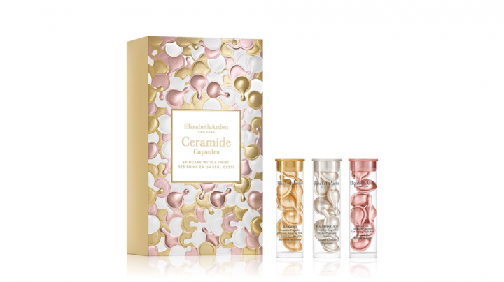 Set regalo con cápsulas de ceramida, de ácido hialurónico y de retinol. (Efecto antienvejecimiento).