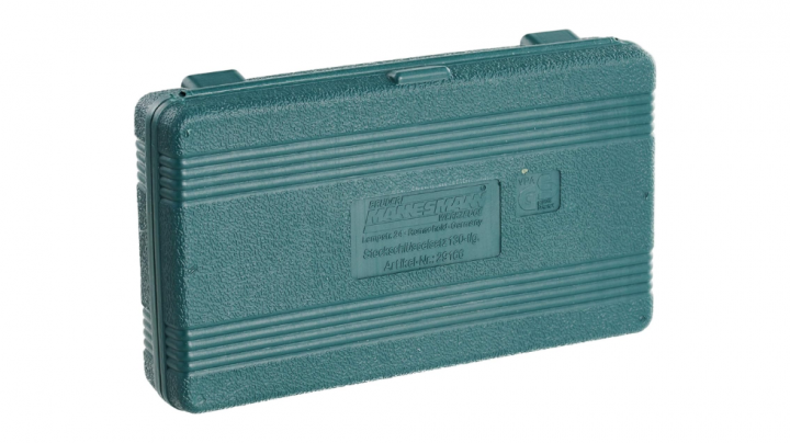 Maletín con juego de llaves de vaso y puntas de destornillador de Mannesmann