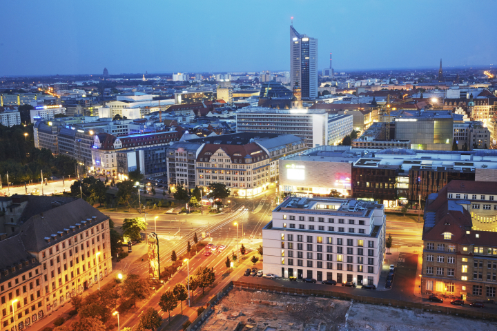 La ciudad de Leipzig, en Alemania.