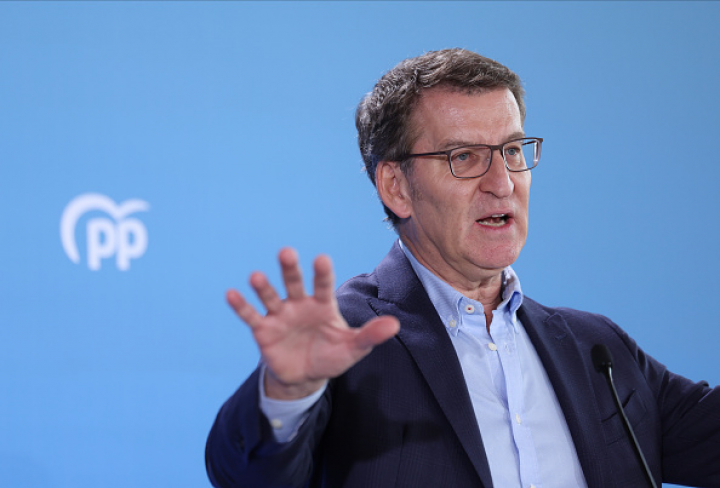 El presidente del Partido Popular y líder de la oposición, Alberto Núñez Feijóo, en una imagen de archivo.