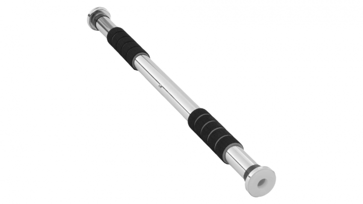 Barra de dominadas para ponerse en forma en casa (ajustable y extensible, fácil de instalar).