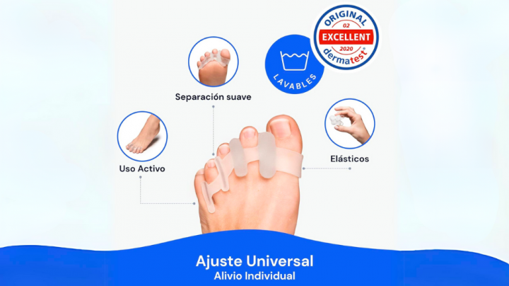 Separador de dedos del pie de Yoga Medic: numerosos beneficios para corregir los dedos superpuestos.