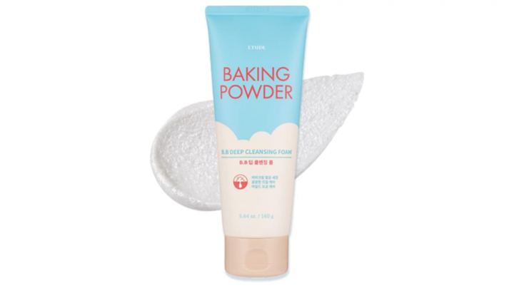 Espuma limpiadora profunda BB en polvo para hornear, elimina las células muertas de la piel.