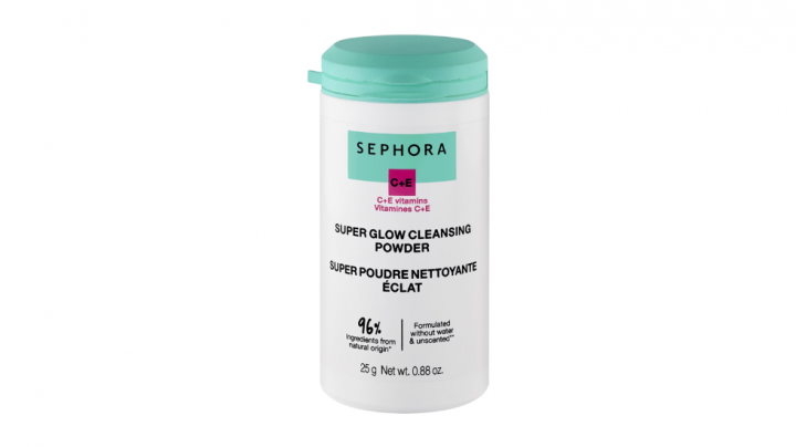 Polvos de limpieza facial con efecto Glow de la colección de Sephora.