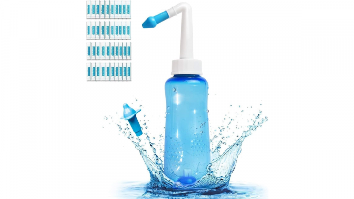 Botella de lavado nasal para aliviar la congestión nasal