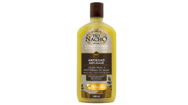 Champú Tío Nacho Champú Anti Edad formulado con jalea real y otros extractos de origen natural (330 ml)