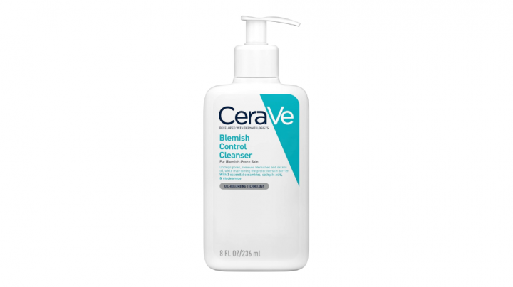 Limpiador facial CeraVe para todo tipo de pieles, incluidas las pieles grasas, ideal para controlar el acné.