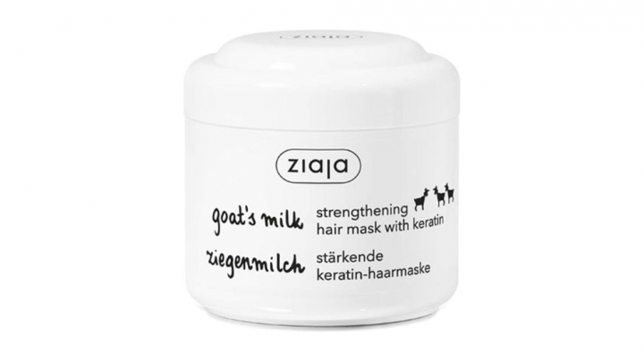 Mascarilla capilar de leche de cabra para hidratar, fortalecer y reparar cabellos secos o dañados, de Ziaja (200 ml), top ventas Amazon.