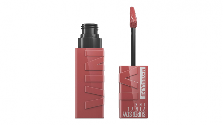 Pintalabios efecto vinilo de larga duración, estilo coquette, combo lip gloos viral de Maybelline New York, top ventas belleza.