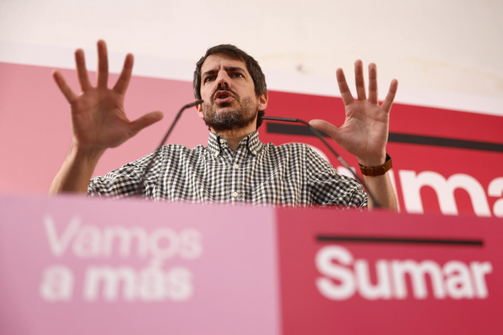 El portavoz de Sumar, Ernest Urtasun, en una imagen de archivo.