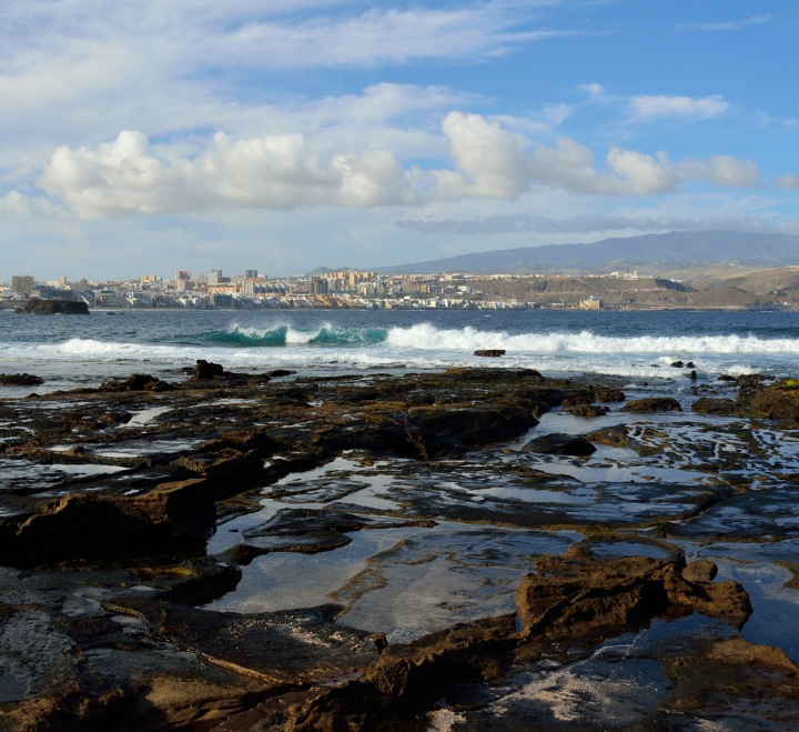 Playa de El Confital, en Las Palmas de Gran Canaria