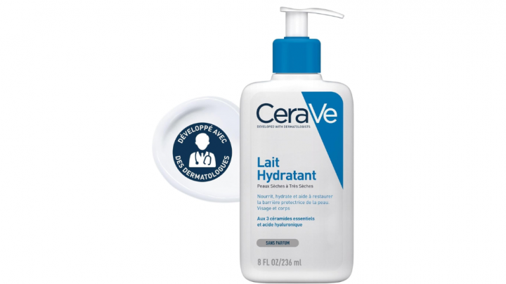 CeraVe, loción hidratante para rostro y cuerpo (236ml).