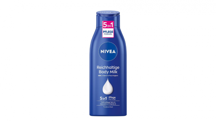 Crema hidratante corporal para pieles secas de Nivea (400 ml).