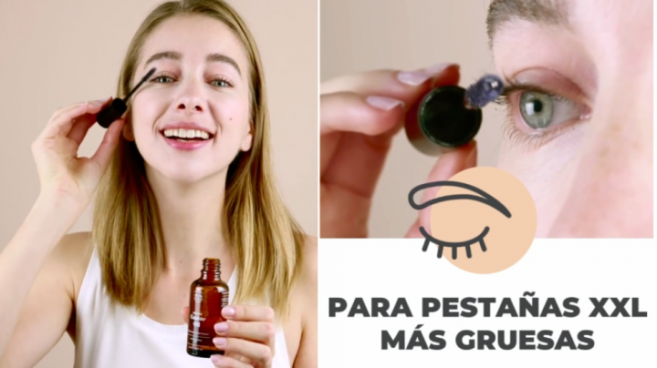 Aceite de ricino orgánico de Bionoble para unas cejas y epstañas fuertes, cuidadas y XXL.